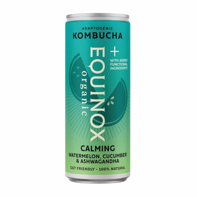 Equinox Kombucha Equinox+ Organic Watermelon & Cucumber Calming Kombucha 250ml Can