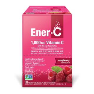 Ener C Multivitamin Drink Mix 1000mg Vitamin C Raspberry Flavour