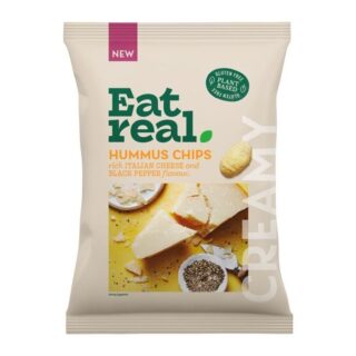 Eat Real Hummus Chips Italian Cheese & Black Pepper