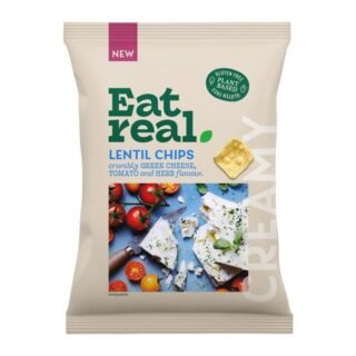 Eat Real Lentil Chips Greek Cheese Tomato & Herb