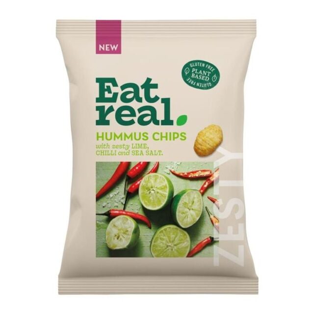 Eat Real Hummus Chips Chilli Lime and Sea Salt