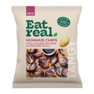 Eat Real Hummus Chips Caramelised Onion and Balsamic Vinegar