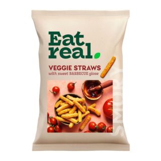 Eat Real Veggie Straws with a Sweet Barbecue Glaze