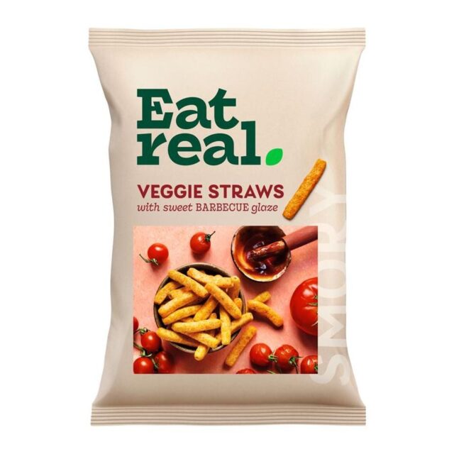 Eat Real Veggie Straws with a Sweet Barbecue Glaze