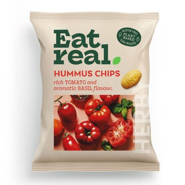 Eat Real Hummus Chips Tomato & Basil