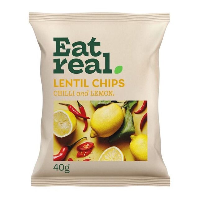 Eat Real Lentil Chips Chilli & Lemon