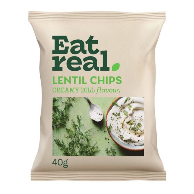 Eat Real Lentil Chips Creamy Dill