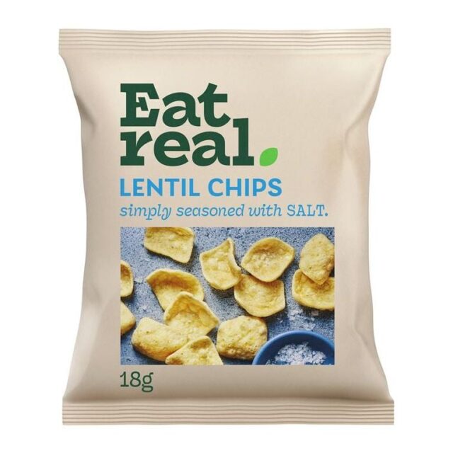 Eat Real Lentil Chips Salted