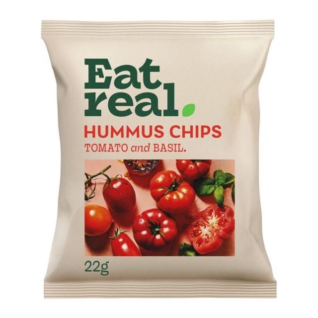 Eat Real Hummus Chips Tomato & Basil