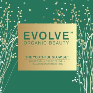 Evolve Organic Beauty The Youthful Glow Set (Bioretinol C 15ml, Hyaluronic Serum 10ml)