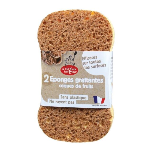 Food Alive 100% Plastic Free Plants and Nuts Scourer Sponge 2 Pack
