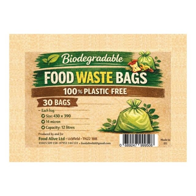 Food Alive Biodegradable Food Waste Bags 12 Litres 1 Roll