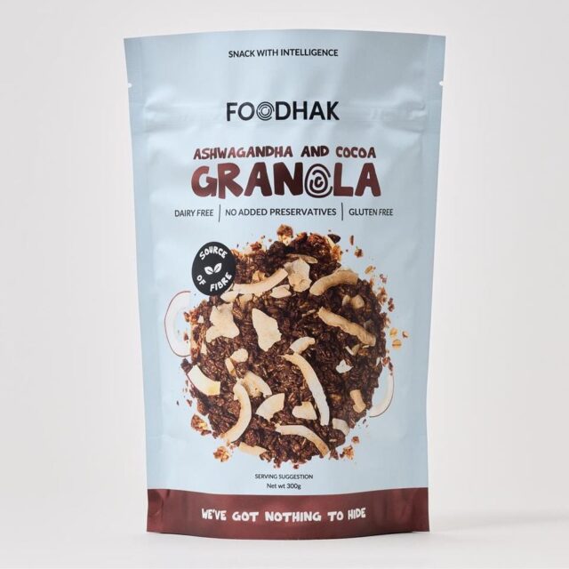 Foodhak Ashwagandha and Cocoa Granola