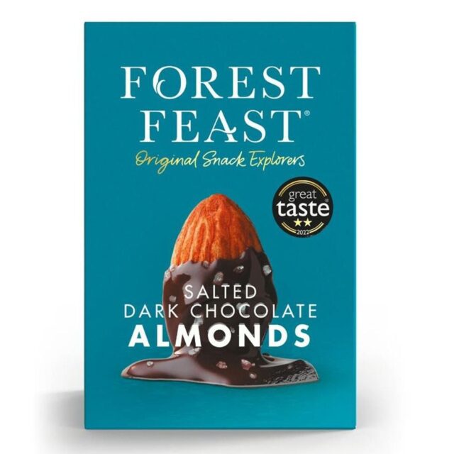 Forest Feast Salted Dark Chocolate Almonds Gift Cube