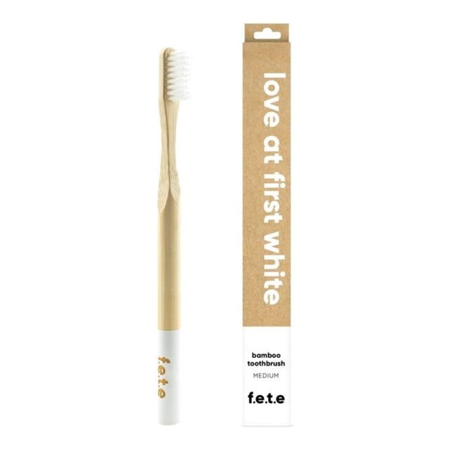 From Earth to Earth Toothbrush - Love at First White - White Medium 1 Unit
