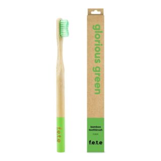 From Earth to Earth Bamboo Toothbrush Glorious Green Light Green Firm 1 Unit