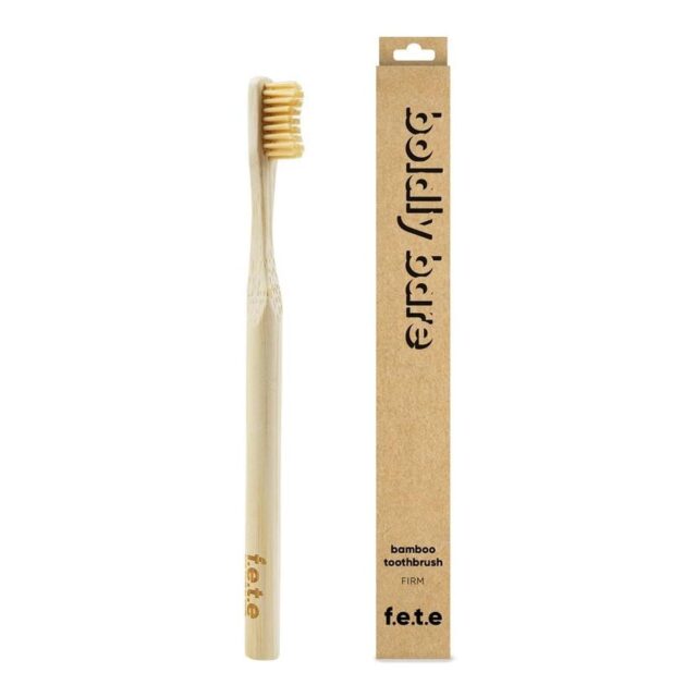 From Earth to Earth Bamboo Tooth Brush Boldly Bare Natural Firm 1 Unit