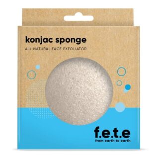 From Earth to Earth Konjac Face Sponge Natural 1 Unit