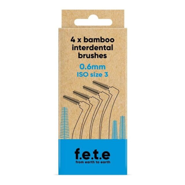 From Earth to Earth Interdental Brushes ISO Size 3 Blue 0.6mm