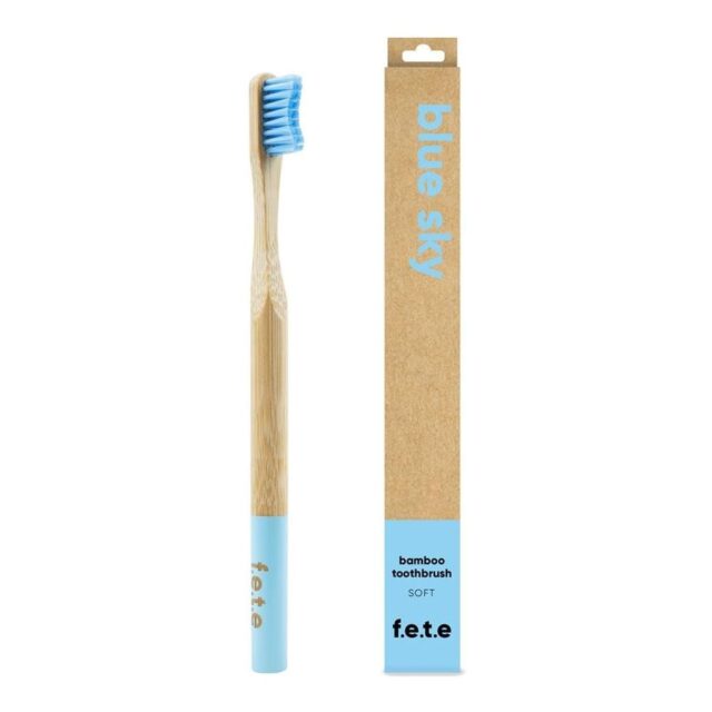 From Earth to Earth Bamboo Toothbrush Blue Sky Soft