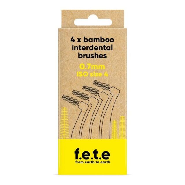 From Earth to Earth Interdental Brushes ISO Size 4 Yellow 0.7mm
