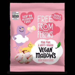 Free From Fellows Vegan Vanilla Pink & White Mini Mallows
