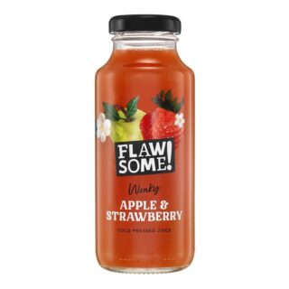 Flawsome! Apple & Strawberry Cold-Pressed Juice Glass
