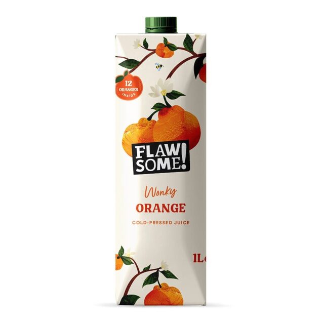 Flawsome! Orange Cold-Pressed Juice Carton