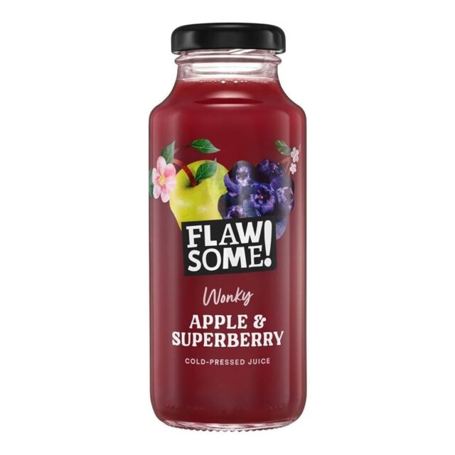 Flawsome! Apple & Superberry Cold-Pressed Juice Glass