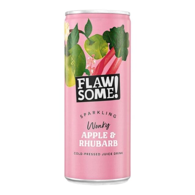 Flawsome! Apple & Rhubarb Lightly Sparkling Juice Can
