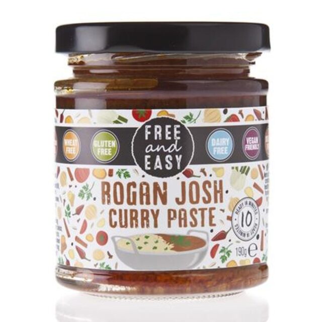 Free & Easy Gluten Free Rogan Josh Curry Paste