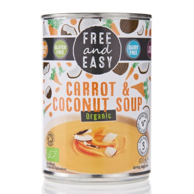Free & Easy Organic Carrot & Coconut Soup