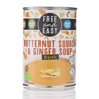 Free & Easy Organic Butternut Squash & Ginger Soup