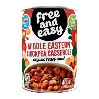 Free & Easy Organic Middle Eastern Chick Pea Casserole