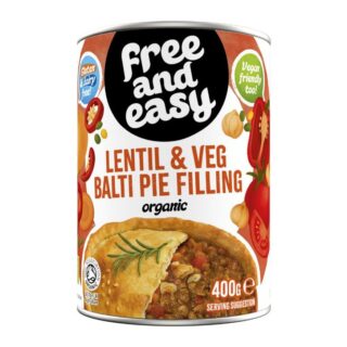 Free & Easy Organic Lentil Balti Pie Filling