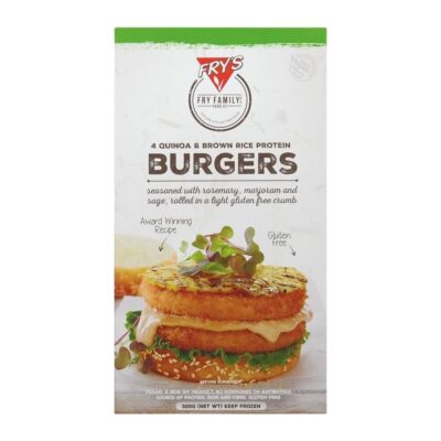 Fry's Rice Protein & Quinoa Burger