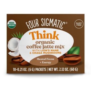 Four Sigma Foods Think Organic Mushroom Coffee Latte with Lion's Mane & Chaga