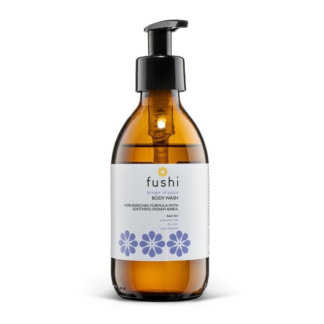 Fushi Wellbeing Bringer of Peace Herbal Body Wash 230ml Glass Bottle