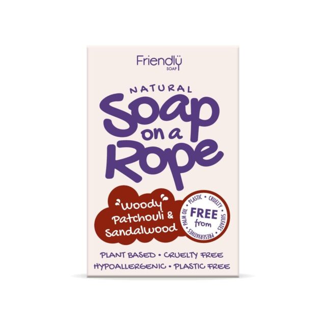 Friendly Soap Patchouli & Sandalwood - Natural Soap On A Rope