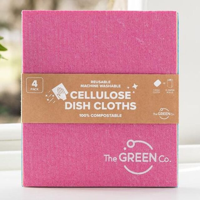 The Green Co Cellulose Dish Cloths | Pack of 4