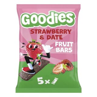 Goodies Kids Snack Strawberry & Date Fruit Bars Multipack 5x20g