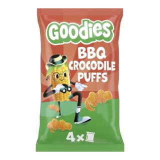 Goodies Kids Snack Crocodile Puffs BBQ Multipack 4x12g
