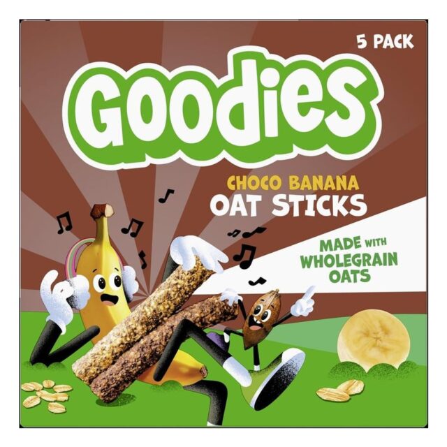 Goodies Kids Choco & Banana Oat Sticks Bars M/P 5x23g
