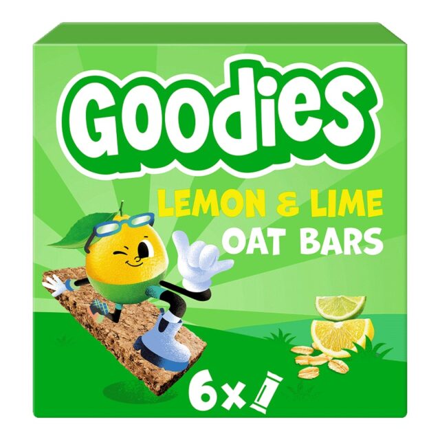 Goodies Kids Snack Lemon & Lime Oat Bars Multipack 6x23g