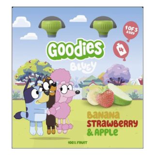 Goodies Bluey Kids Banana Strawberry & Apple Pouches 4x100g
