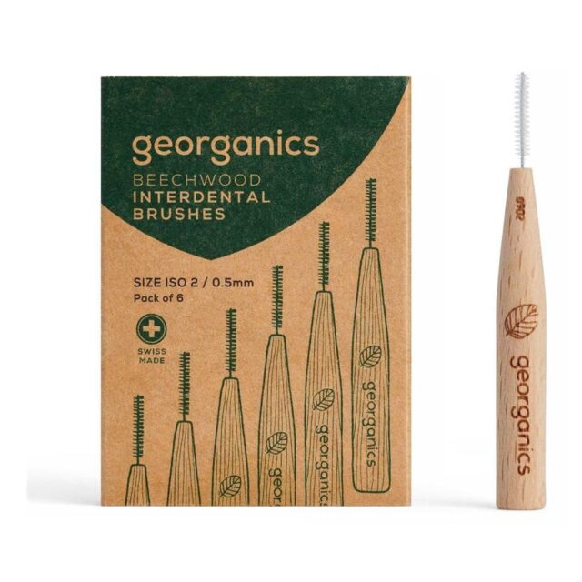Georganics Beechwood Interdental Brush - 0.5mm