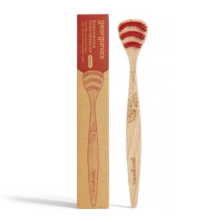 Georganics Sustainable Beechwood Tongue Brush - 1 Unit