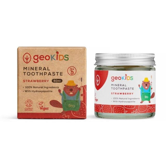 Georganics Kids Fluoride Free Toothpaste with Hydroxyapatite - Strawberry