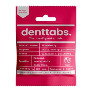 Georganics Denttabs Toothtablets Strawberry - - with Fluoride