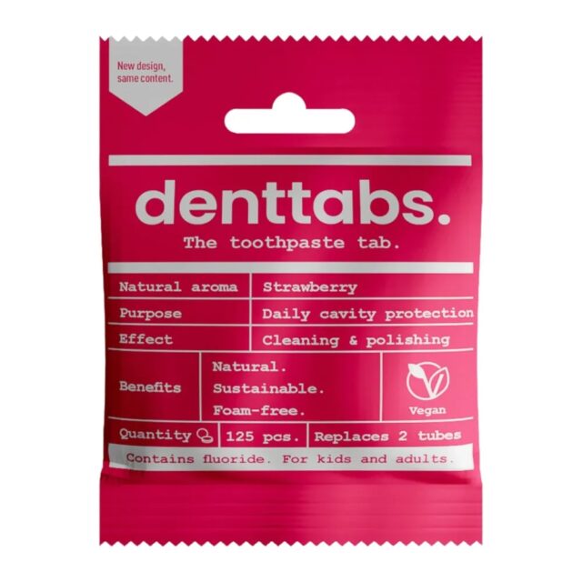 Georganics Denttabs Toothtablets Strawberry - - with Fluoride